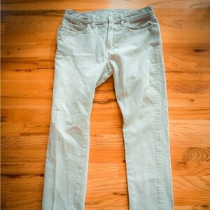 Mens Outerknown Drifter Tapered Fit Mirage White 30 x 30 In